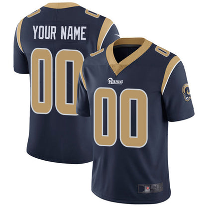 Custom LA.Rams Navy Vapor Untouchable Player Limited Jersey American Stitched Jersey Football Jerseys - Main View