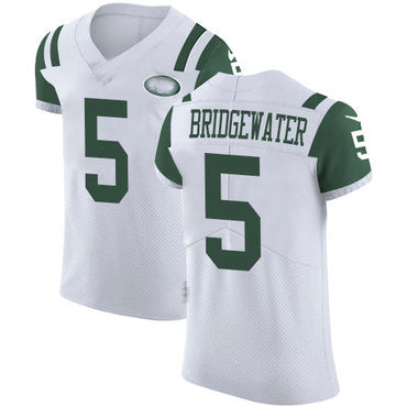 NY.Jets  #5 Teddy Bridgewater White Stitched Vapor Untouchable Elite Jersey Stitched American Football Jerseys - Main View