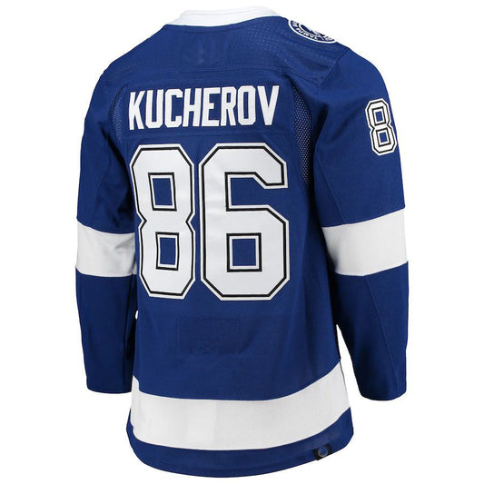 TB.Lightning #86 Nikita Kucherov Home Primegreen Authentic Pro Player Jersey Blue Stitched American Hockey Jerseys - Main View