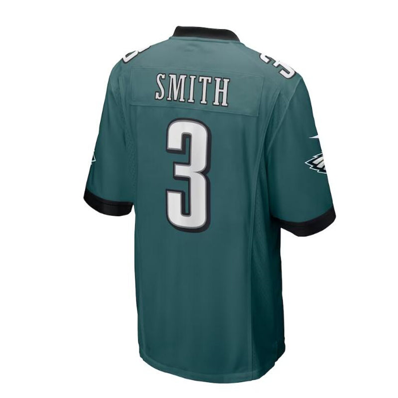 P.Eagles #3 Nolan Smith 2023 Draft First Round Pick Game Jersey - Midnight Green Stitched American Football Jerseys - Main View