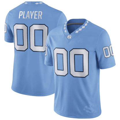 Custom N.Carolina Tar Heels Jordan Brand Pick-A-Player NIL Replica Carolina Blue Football Jersey American Stitched College Jerseys - Main View