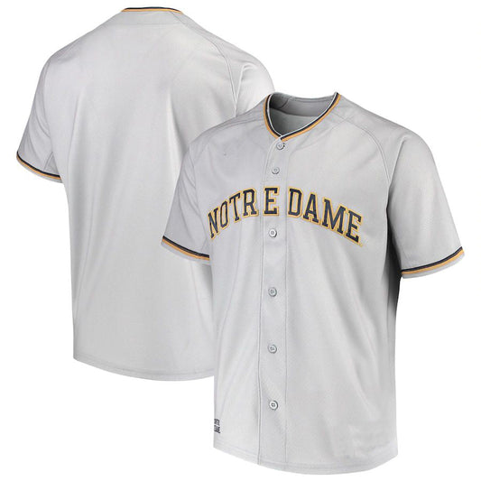N.Dame Fighting Irish Under Armour Performance Replica Baseball Jersey Gray Stitched American College Jerseys - Main View