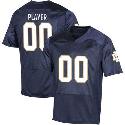 Custom N.Dame Fighting Irish Under Armour Pick-A-Player NIL Replica Navy Football Jersey American Stitched College Jerseys - Main View