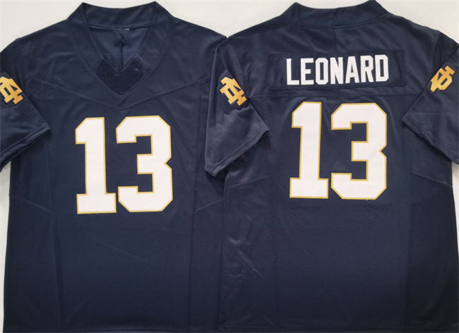 N.Dame Fighting Irish #13 Riley Leonard Navy 2025 F.U.S.E. Limited Stitched Football American College Jerseys - Main View