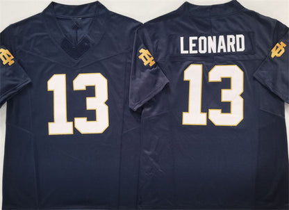 N.Dame Fighting Irish #13 Riley Leonard Navy 2025 F.U.S.E. Limited Stitched Football American College Jerseys - Main View