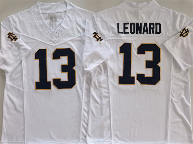 N.Dame Fighting Irish #13 Riley Leonard White 2024 F.U.S.E. Limited Stitched Football American College Jerseys - Main View