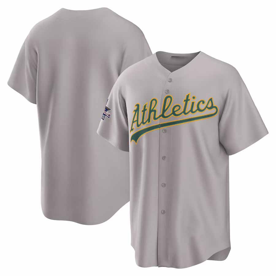 Oakland Athletics 2025 All-Star Game Jersey Away Replica Jersey - Gray Baseball Jersey - Main View