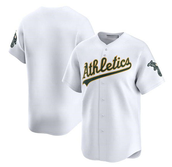 Oakland Athletics Blank White Home Limited Stitched Jersey - Main View