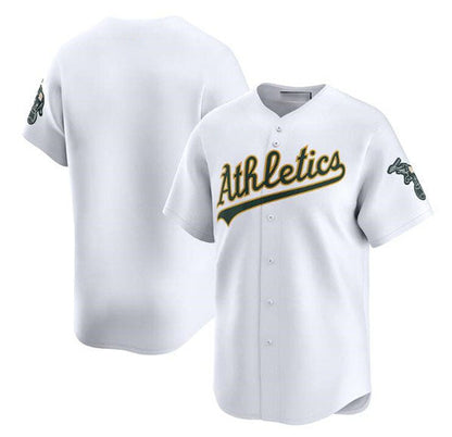 Oakland Athletics Blank White Home Limited Stitched Jersey - Main View