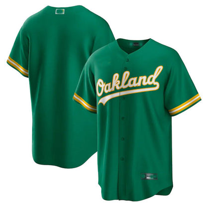 Oakland Athletics Green Alternate Replica Team Jersey Baseball Jerseys - Main View