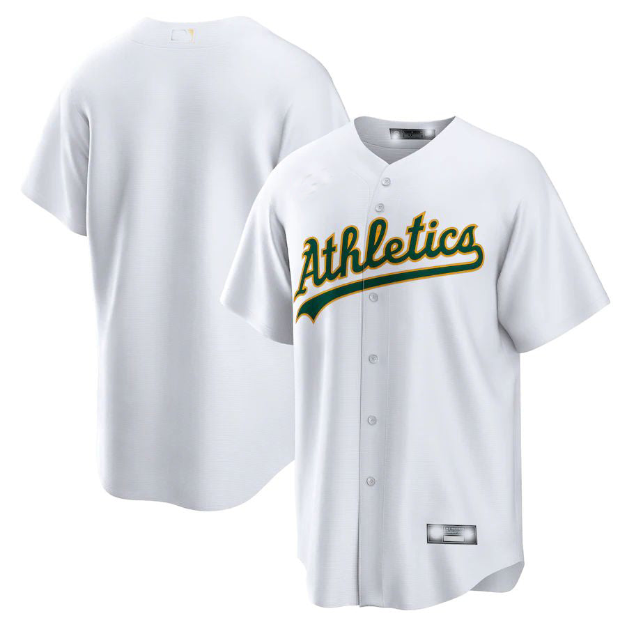 Oakland Athletics White Home Replica Team Jersey Baseball Jerseys - Main View