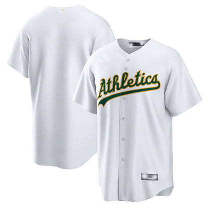 Oakland Athletics White Home Replica Team Jersey Baseball Jerseys - Main View