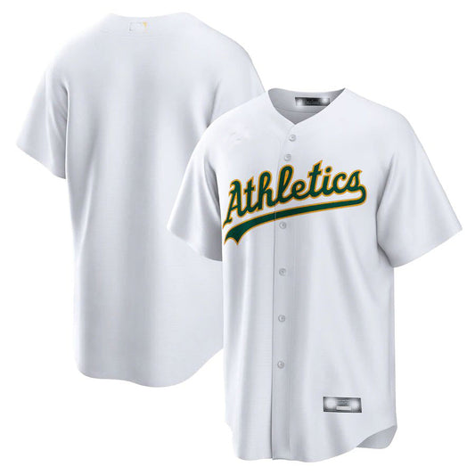 Oakland Athletics White Home Replica Team Jersey Baseball Jerseys - Main View