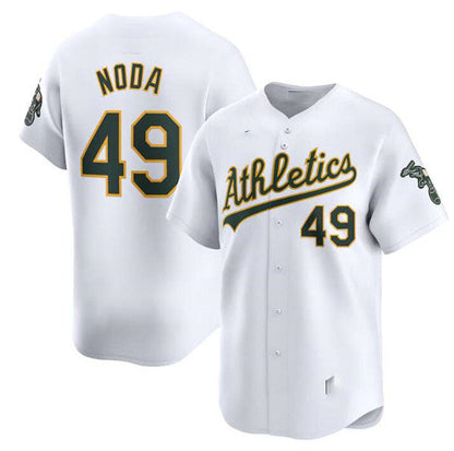 Oakland Athletics #49 Ryan Noda White Home Limited Stitched Baseball Jersey - Main View