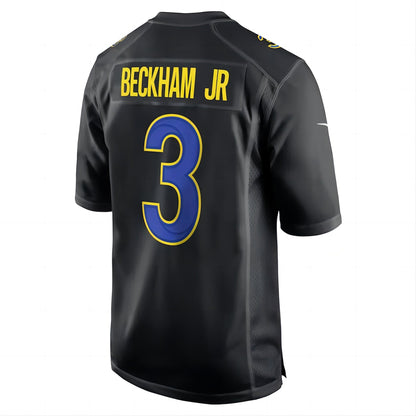 LA.Rams #3 Odell Beckham Jr.  Super Bowl LVI Bound Game Fashion Jersey Black Stitched American Football Jerseys - Main View