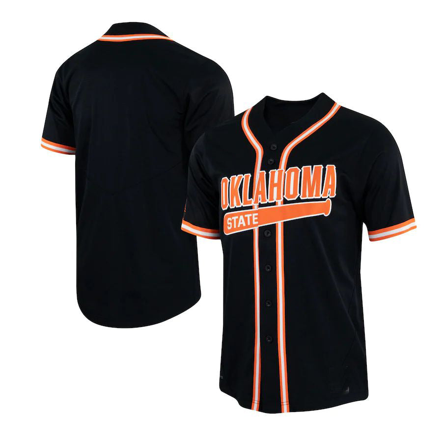 O.State Cowboys Replica Baseball Jersey Black Stitched American College Jerseys - Main View