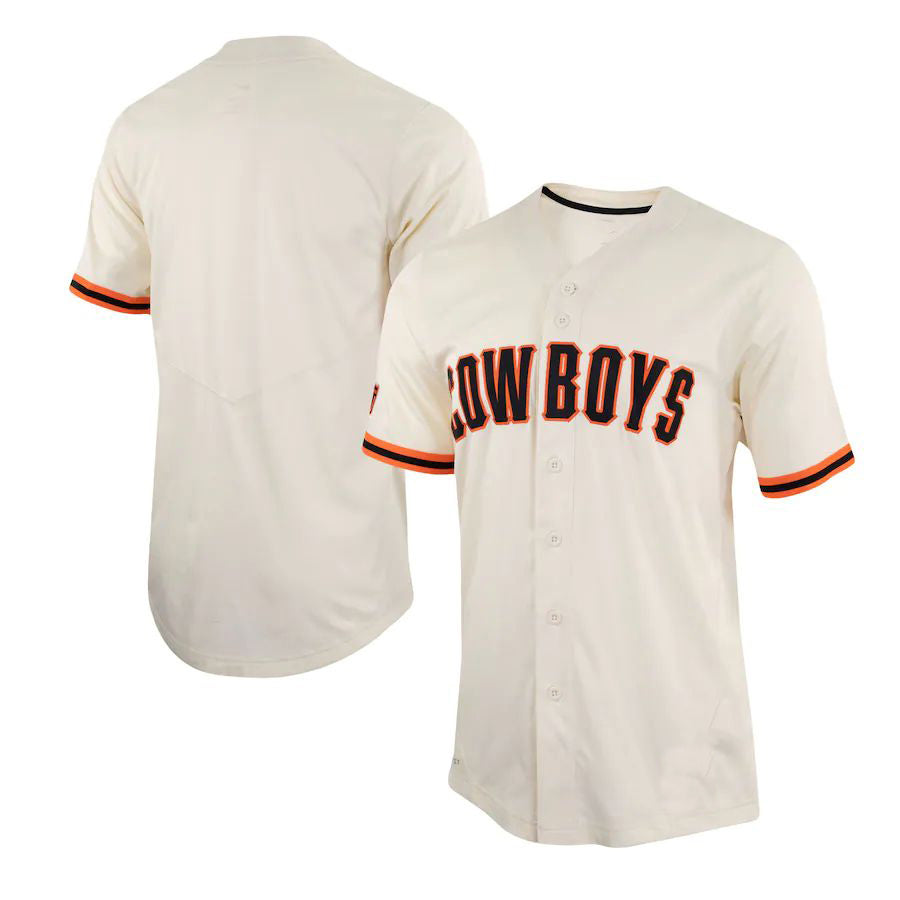 O.State Cowboys Replica Baseball Jersey Cream Stitched American College Jerseys - Main View