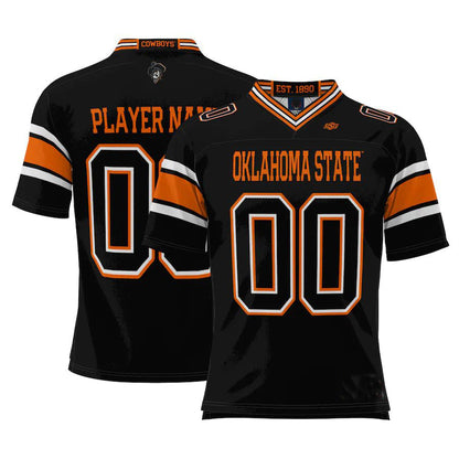 Custom O.State Cowboys ProSphere NIL Pick-A-Player Football Jersey Black American Stitched College Jerseys - Main View