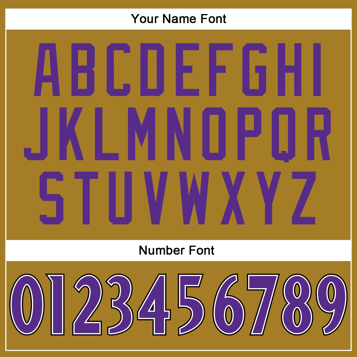 Custom Old Gold Purple-Black Mesh Authentic Football Jersey view 4
