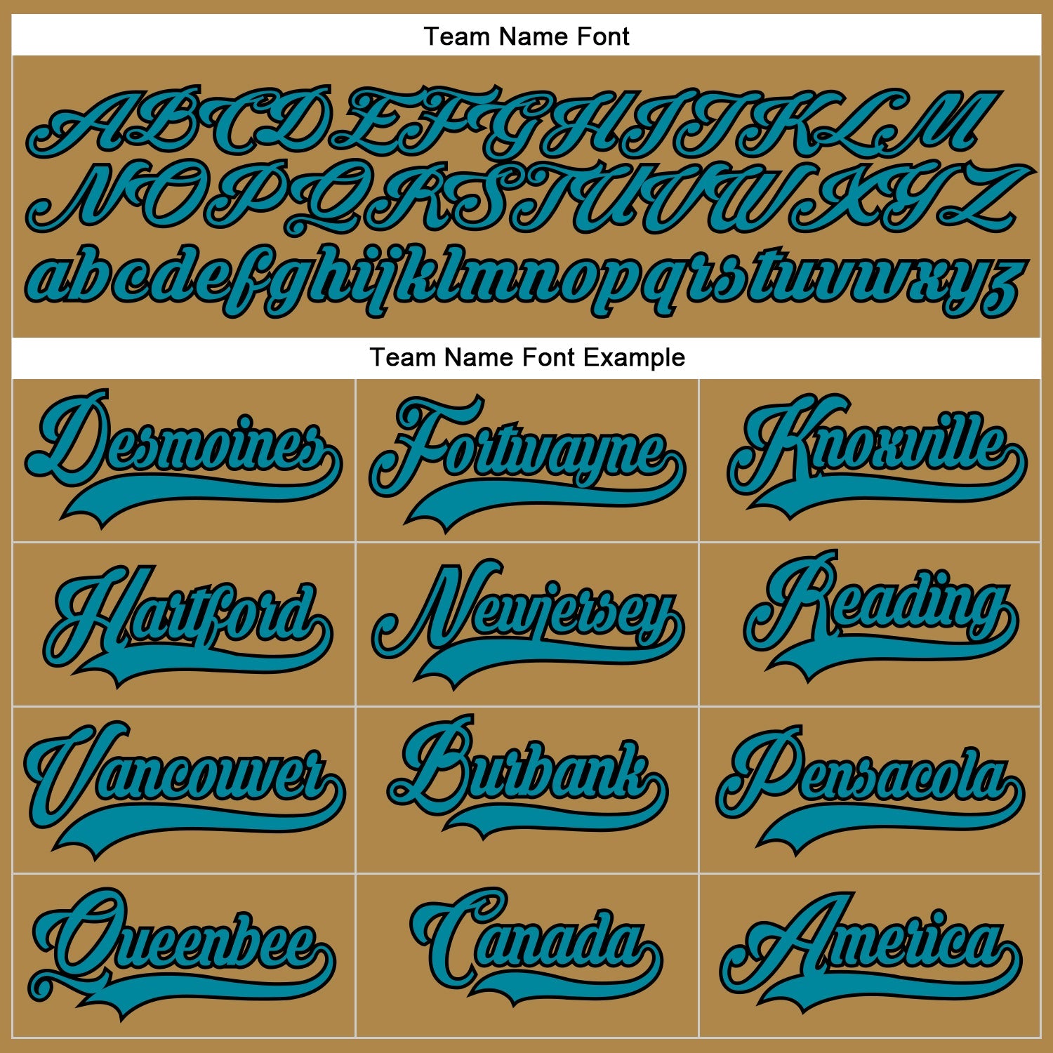 Custom Old Gold Teal-Black Hockey Lace Neck Jersey view 4