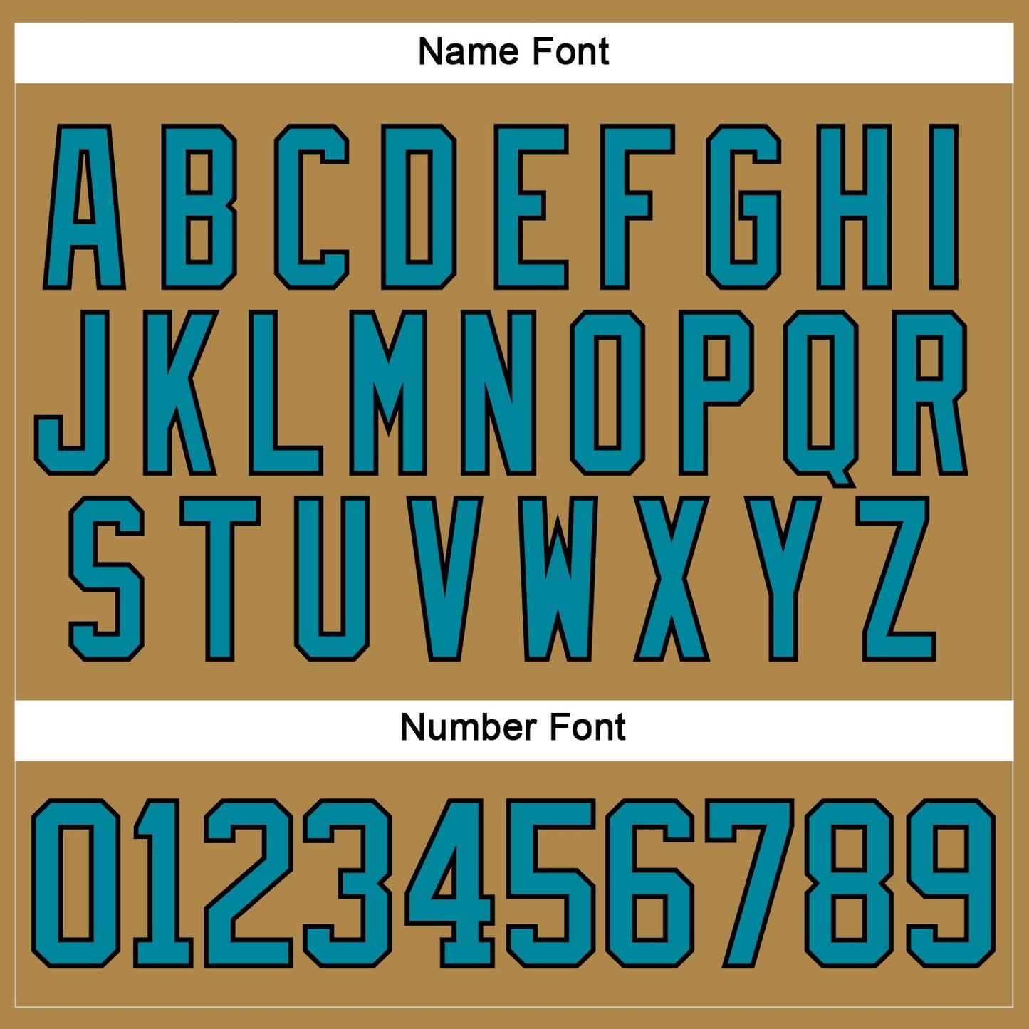Custom Old Gold Teal-Black Hockey Lace Neck Jersey view 5