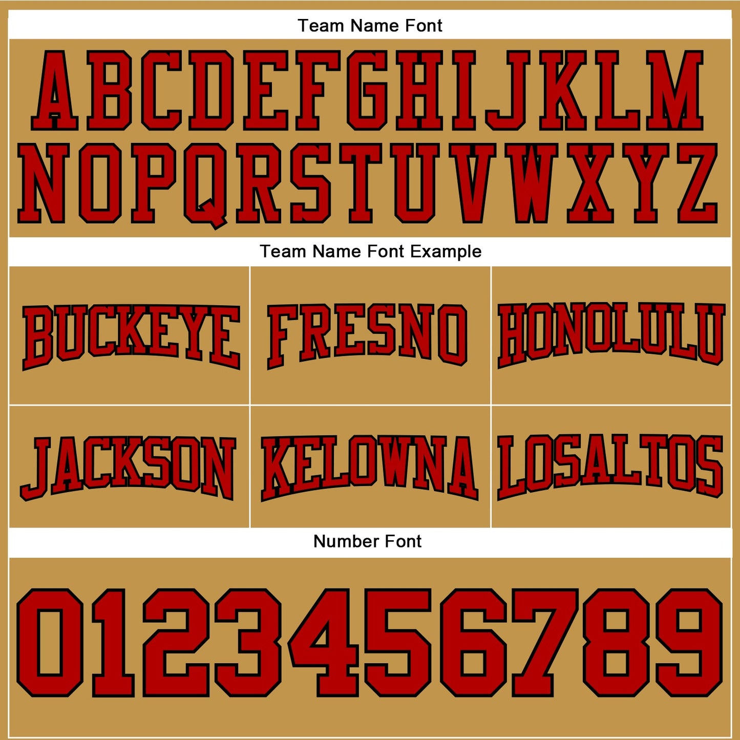 Custom Stitched Old Gold Red-Black Football Pullover Sweatshirt Hoodie view 3