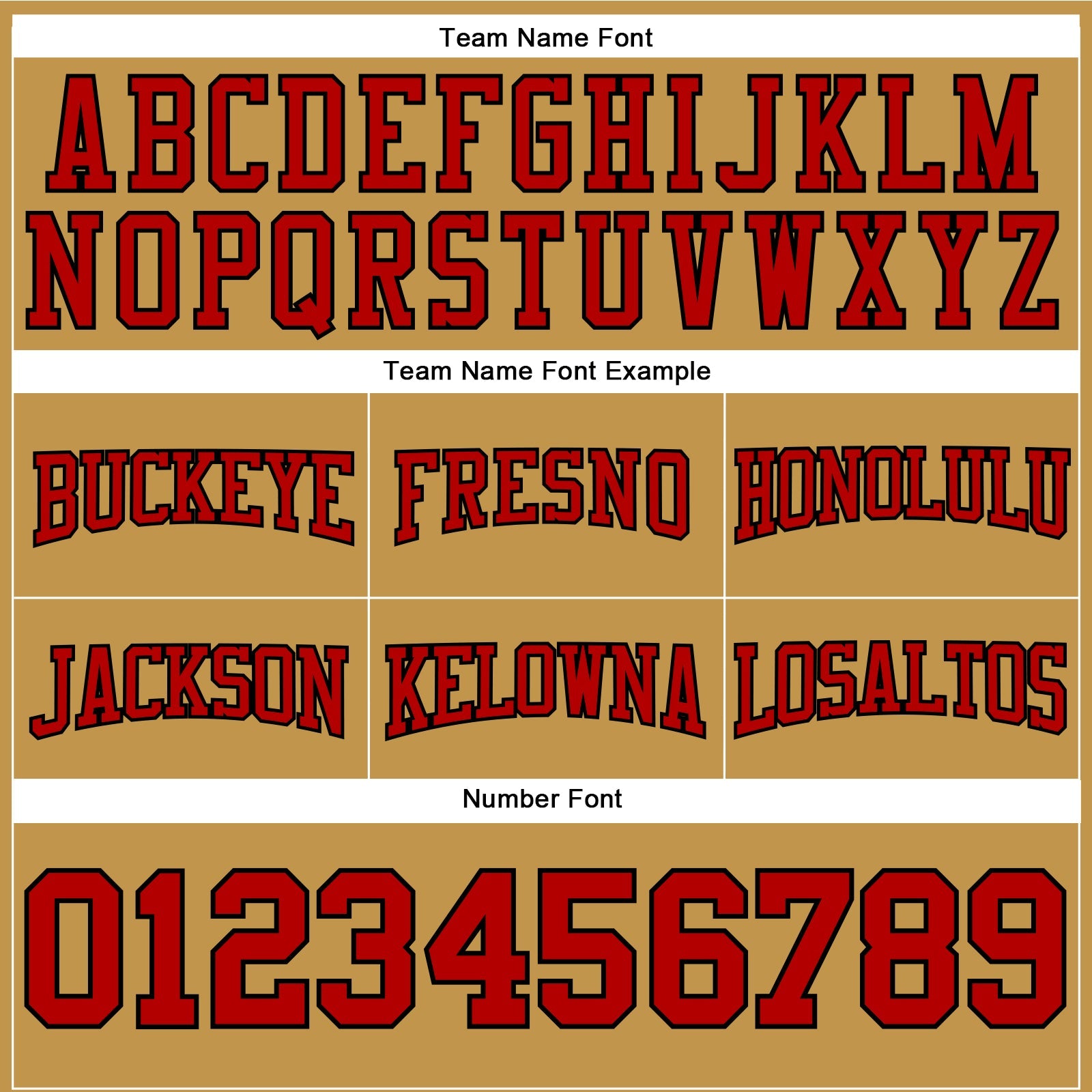 Custom Stitched Old Gold Red-Black Football Pullover Sweatshirt Hoodie view 3