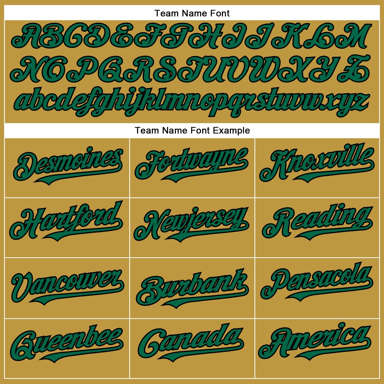 Custom Old Gold Kelly Green-Black Authentic Baseball Jersey view 4