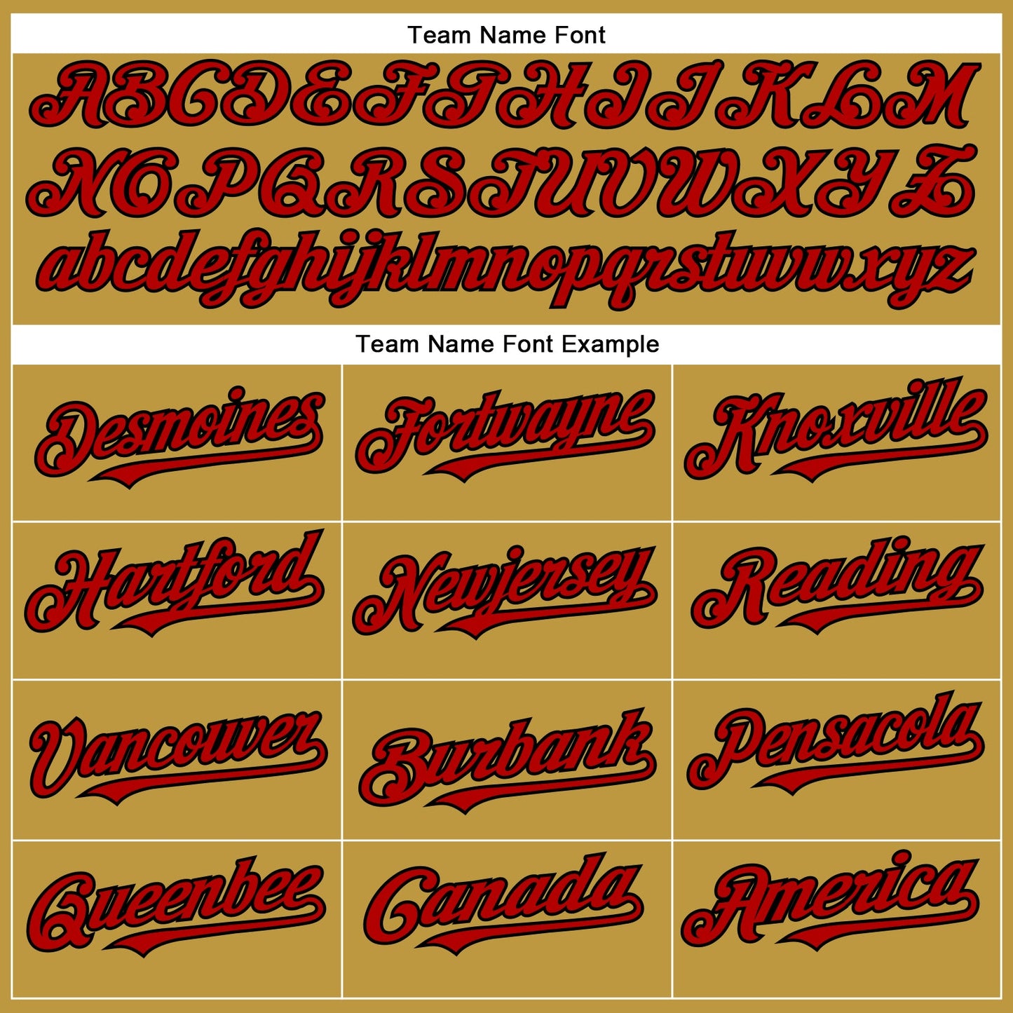 Custom Old Gold Red-Black Authentic Baseball Jersey view 4