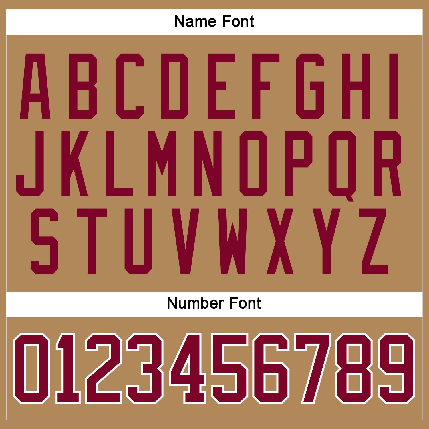 Custom Old Gold Maroon-White Hockey Jersey view 5