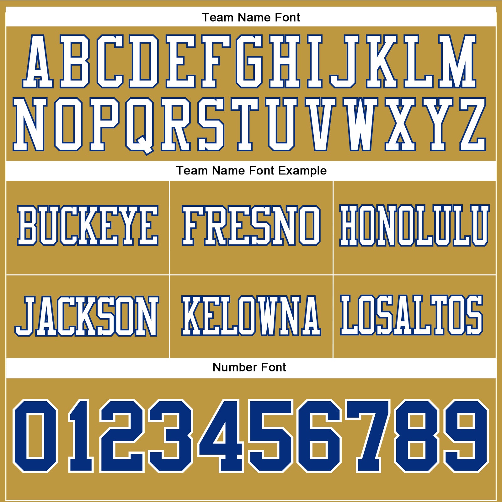 Custom Old Gold Royal-White Authentic Football Jersey view 4
