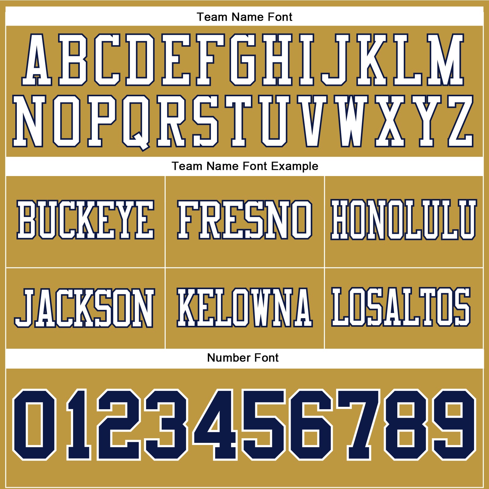 Custom Old Gold Navy-White Authentic Football Jersey view 4