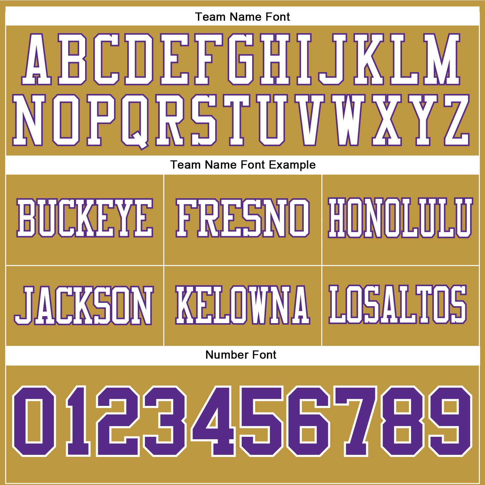 Custom Old Gold Purple-White Authentic Football Jersey view 4