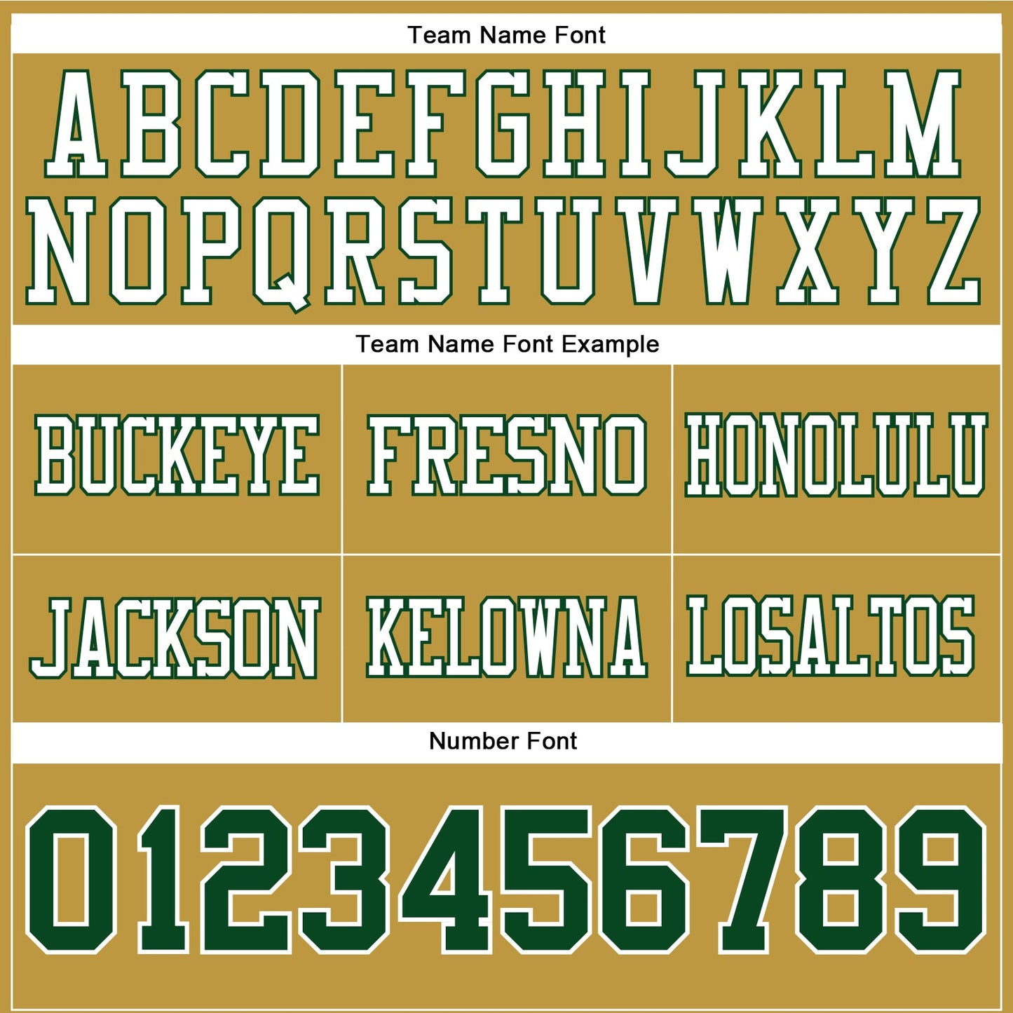 Custom Old Gold Green-White Authentic Football Jersey view 4