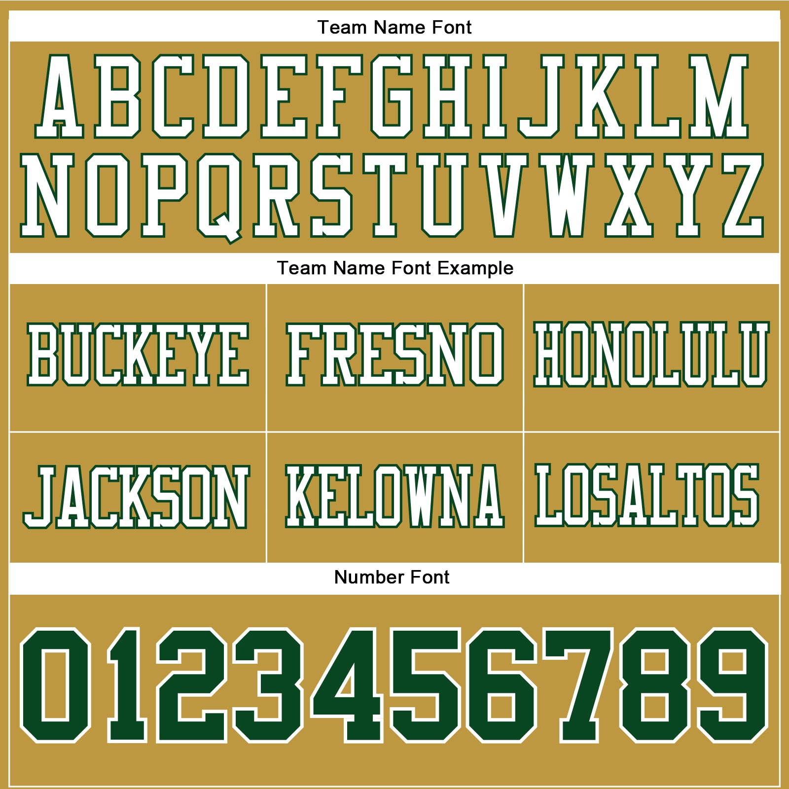 Custom Old Gold Green-White Authentic Football Jersey view 4