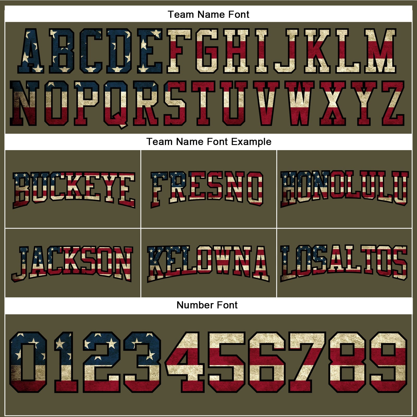 Custom Stitched Olive Vintage USA Flag Black-Cream Football Pullover Sweatshirt Salute To Service Hoodie view 3