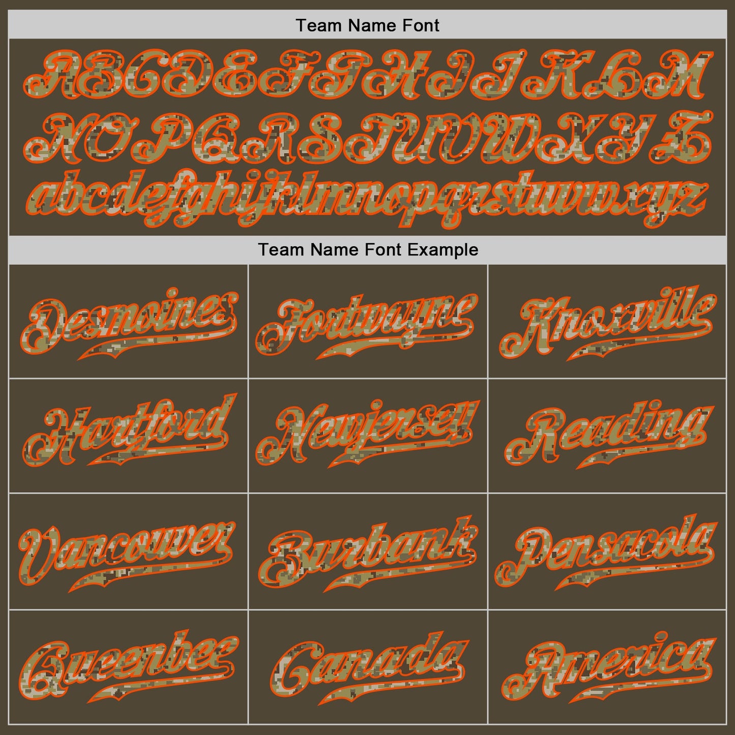 Custom Olive Camo-Orange Authentic Salute To Service Baseball Jersey view 5