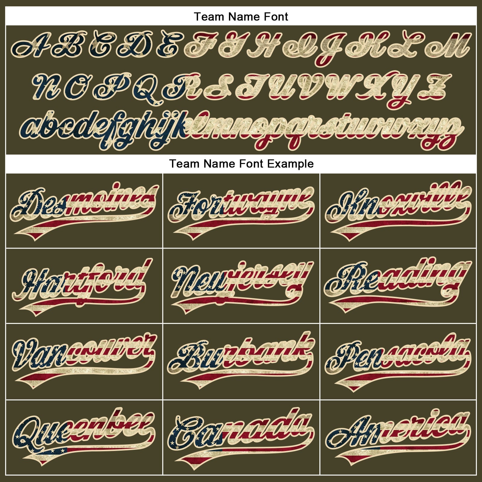 Custom Olive City Cream Pinstripe Vintage USA Flag Authentic Salute To Service Baseball Jersey view 4