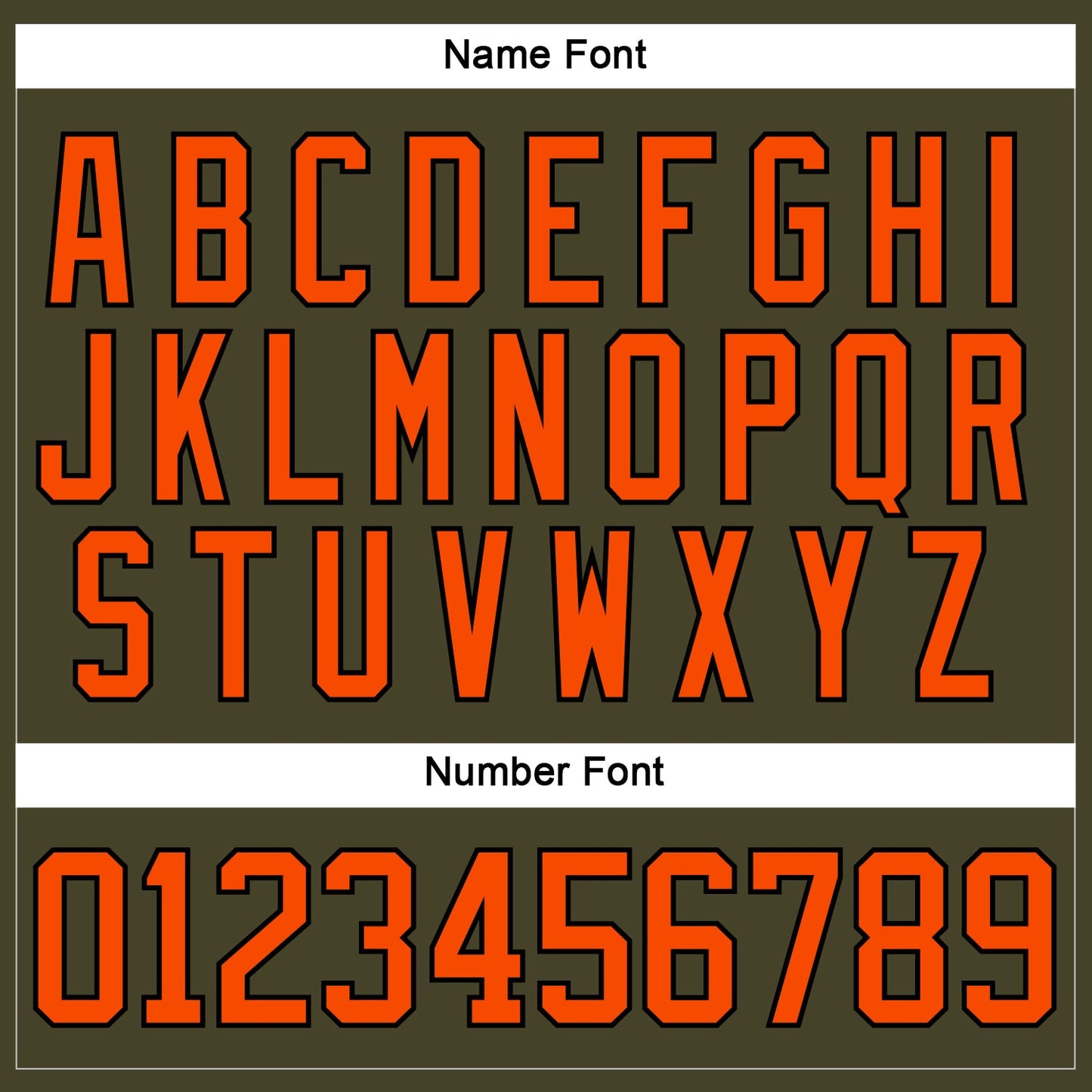 Custom Olive Orange-Black Salute To Service Hockey Lace Neck Jersey view 5