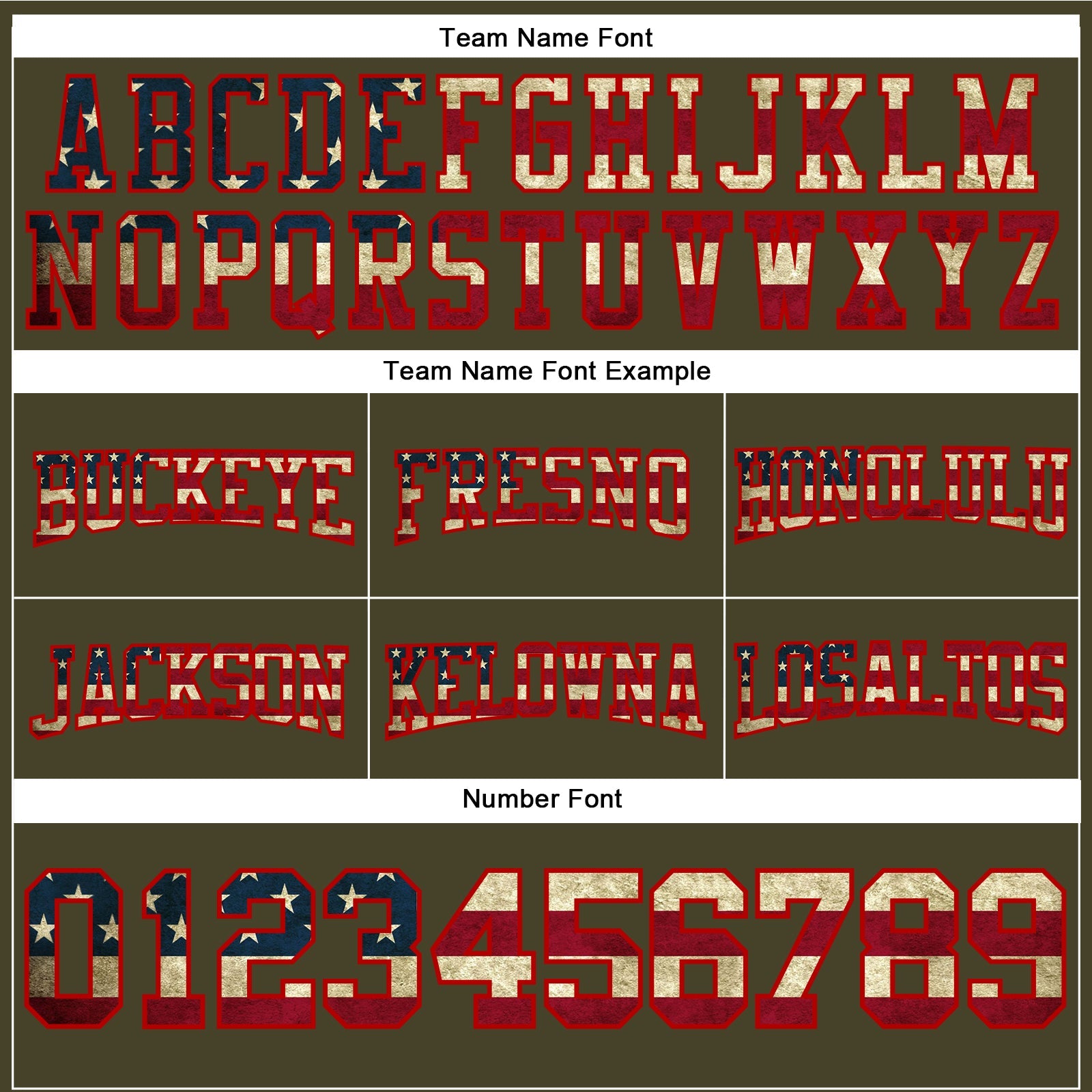 Custom Stitched Olive Vintage USA Flag Red-Cream Football Pullover Sweatshirt Salute To Service Hoodie view 3