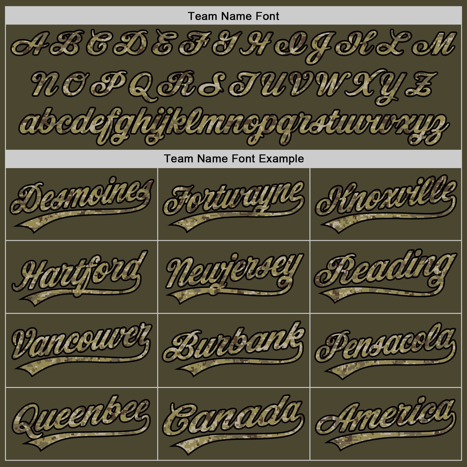 Custom Olive Camo Black-Old Gold Authentic Throwback Salute To Service Baseball Jersey view 4
