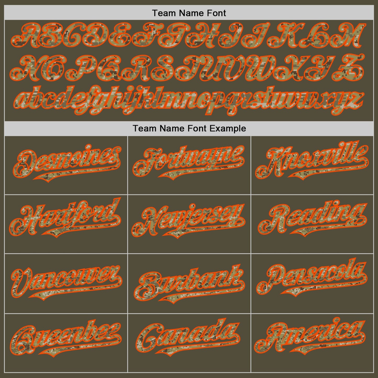 Custom Olive Camo-Orange Mesh Authentic Throwback Salute To Service Baseball Jersey view 4