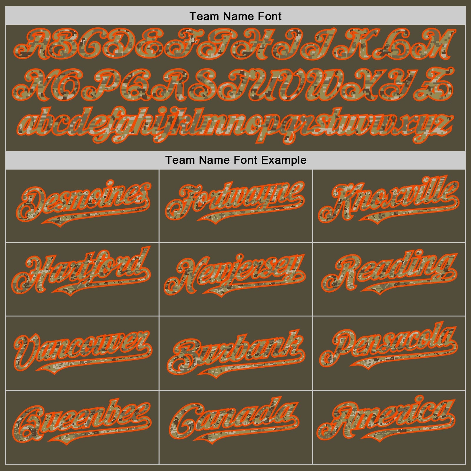 Custom Olive Camo-Orange Mesh Authentic Throwback Salute To Service Baseball Jersey view 4