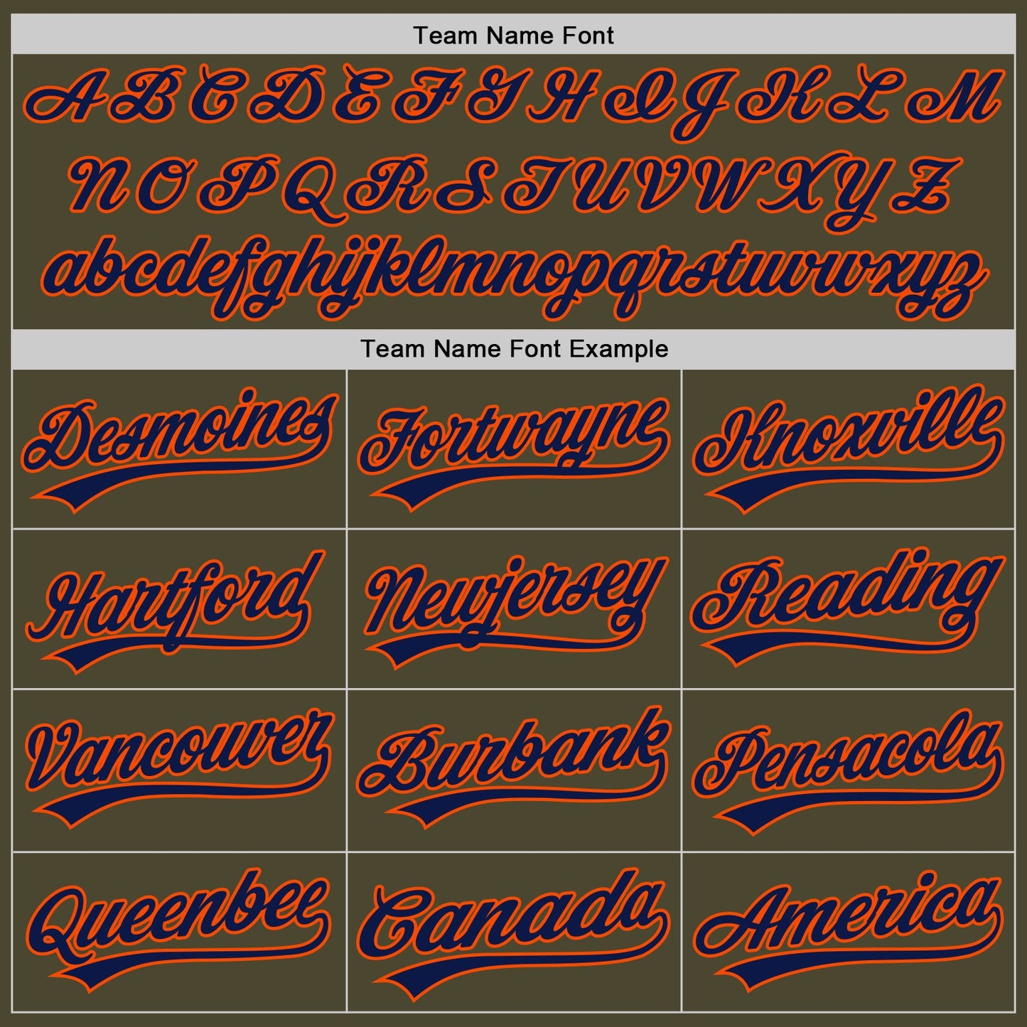 Custom Olive Navy-Orange Authentic Throwback Salute To Service Baseball Jersey view 4