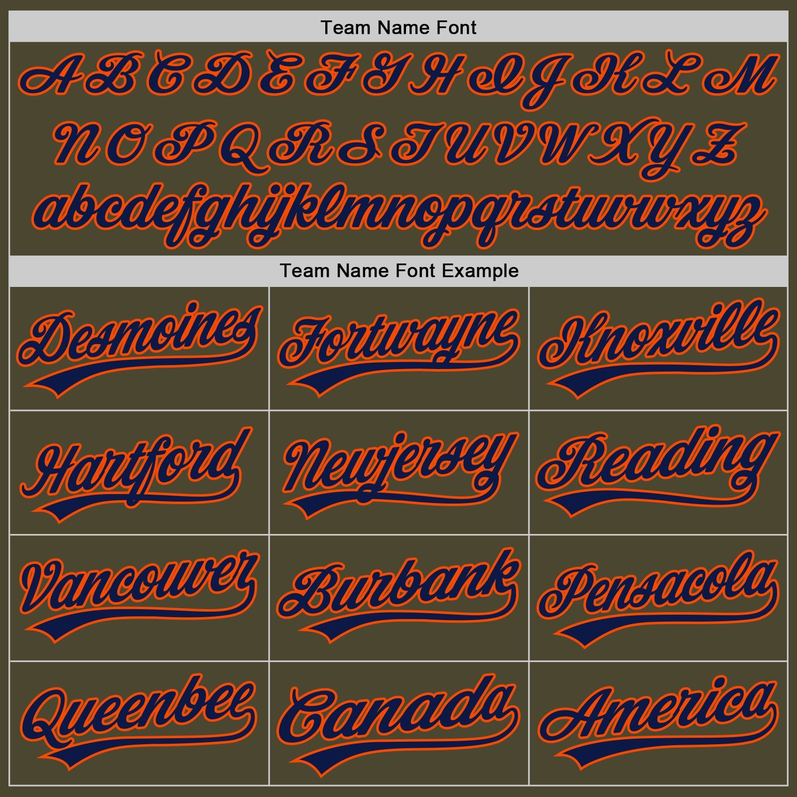 Custom Olive Navy-Orange Authentic Throwback Salute To Service Baseball Jersey view 4