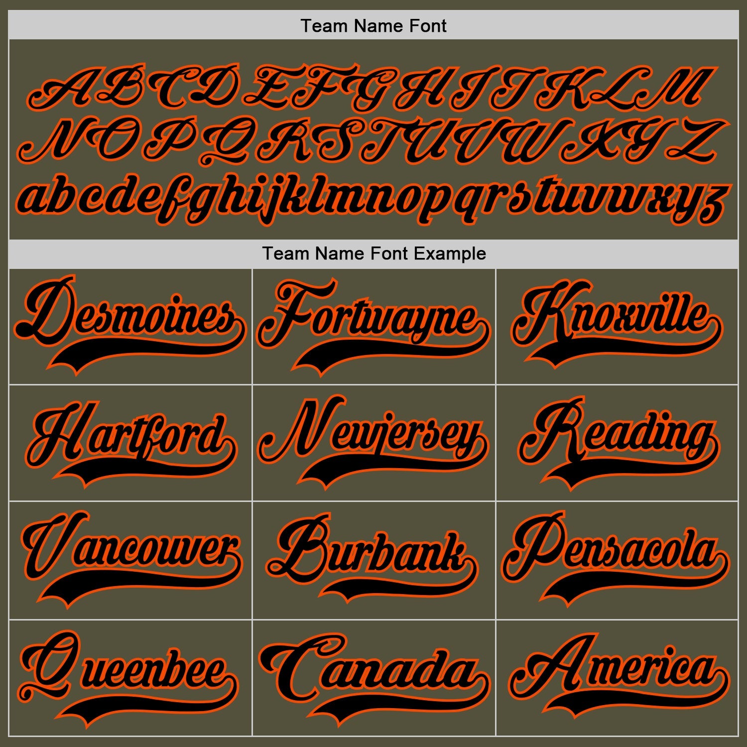 Custom Olive Black-Orange Salute To Service Hockey Jersey view 4