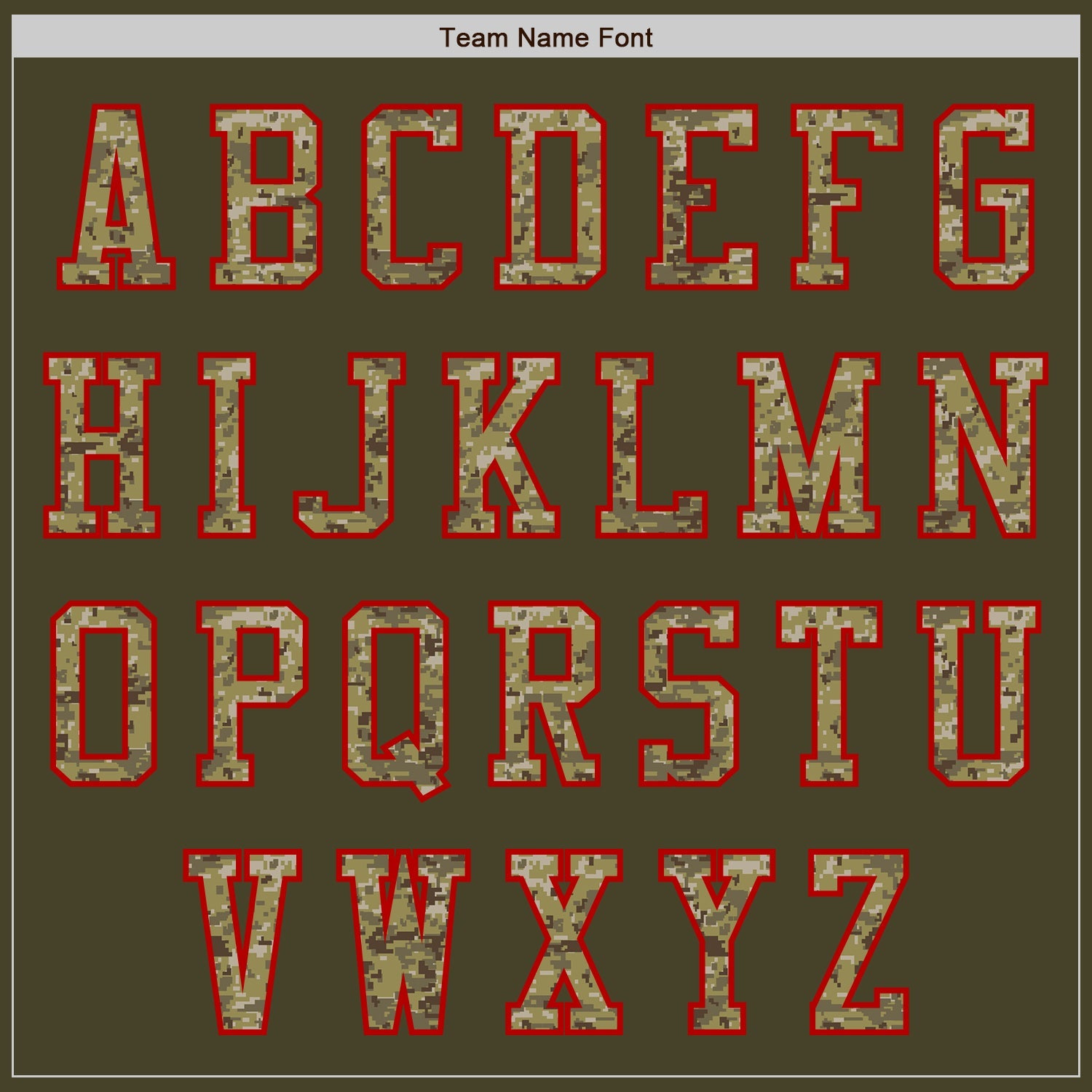 Custom Olive Camo-Red Authentic Salute To Service Baseball Jersey view 3