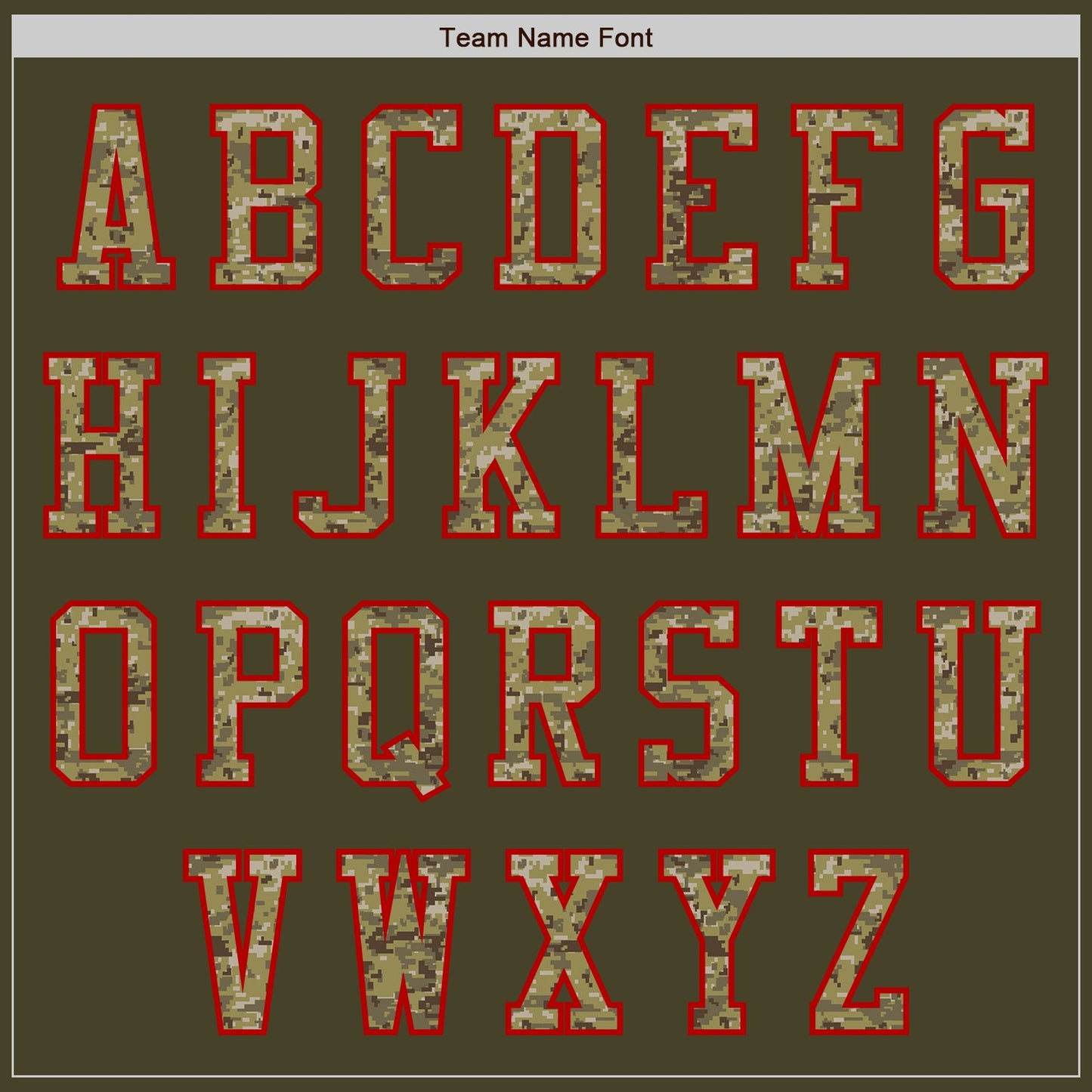 Custom Olive Camo-Red Authentic Salute To Service Baseball Jersey view 7