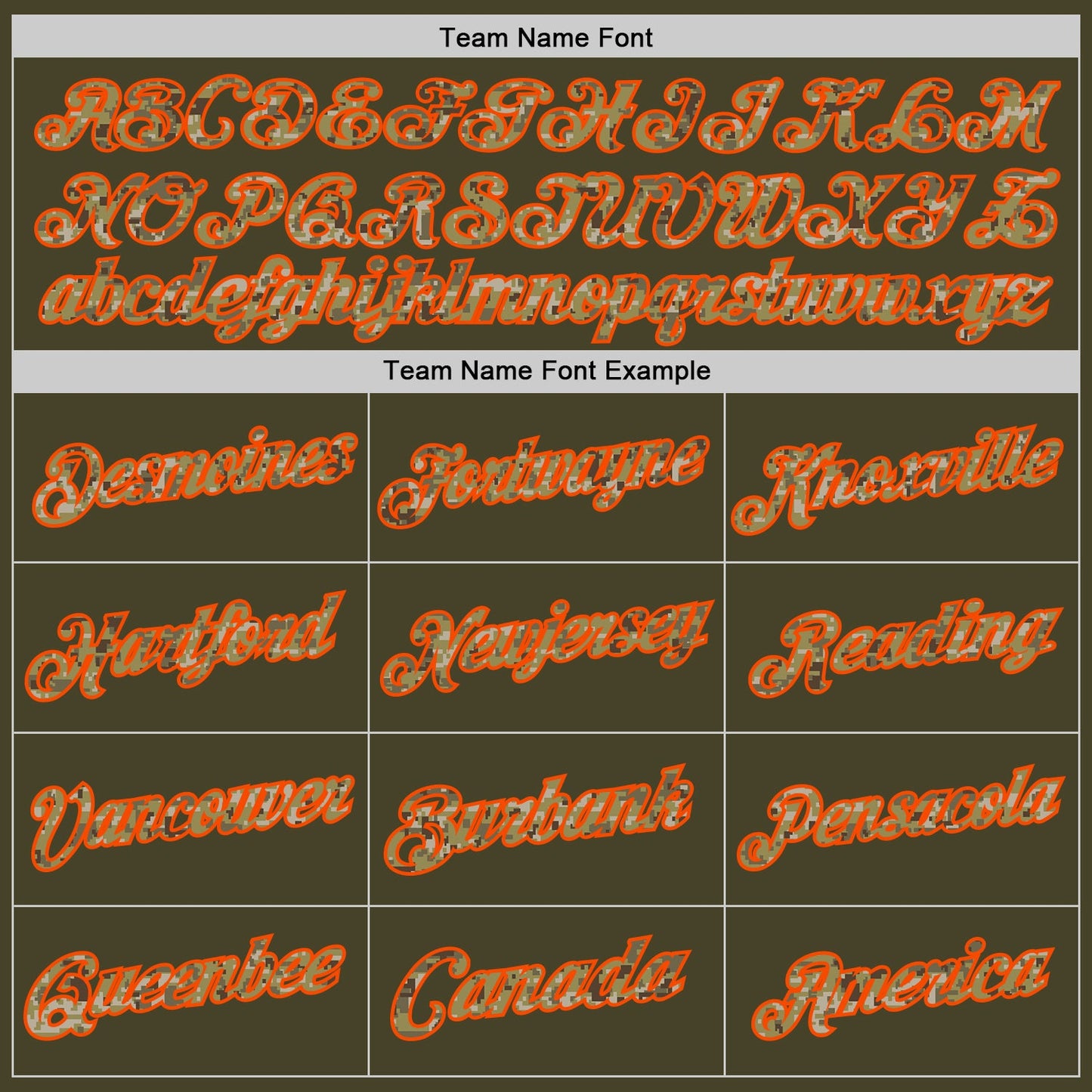 Custom Olive Camo Orange-Black Authentic Throwback Salute To Service Basketball Jersey view 3