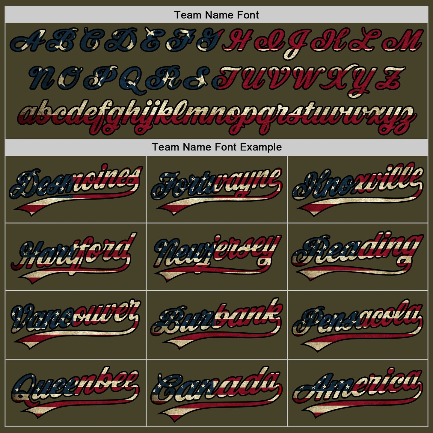 Custom Stitched Olive Vintage USA Flag-Black Baseball Pullover Sweatshirt Hoodie view 3